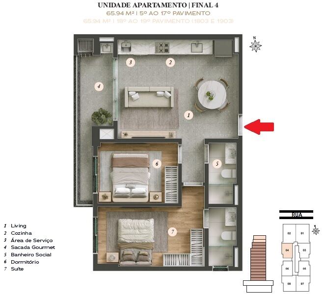 Apartamento à venda com 2 quartos, 66m² - Foto 17