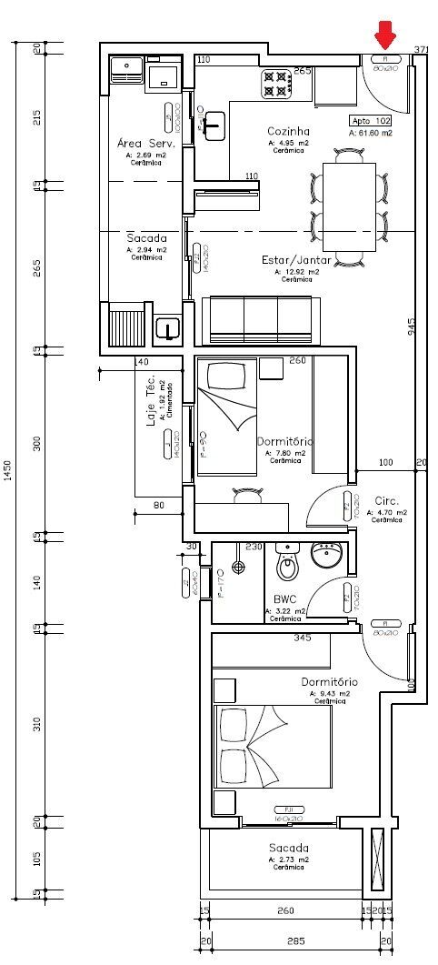 Apartamento, 2 quartos, 61 m² - Foto 7