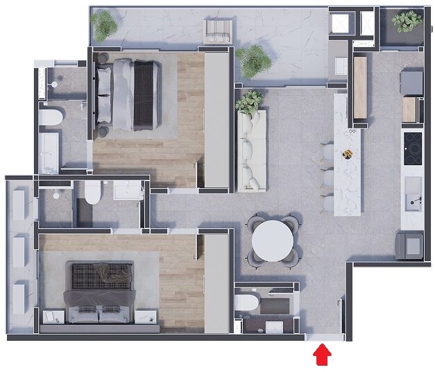 Apartamento, 2 quartos, 84 m² - Foto 12