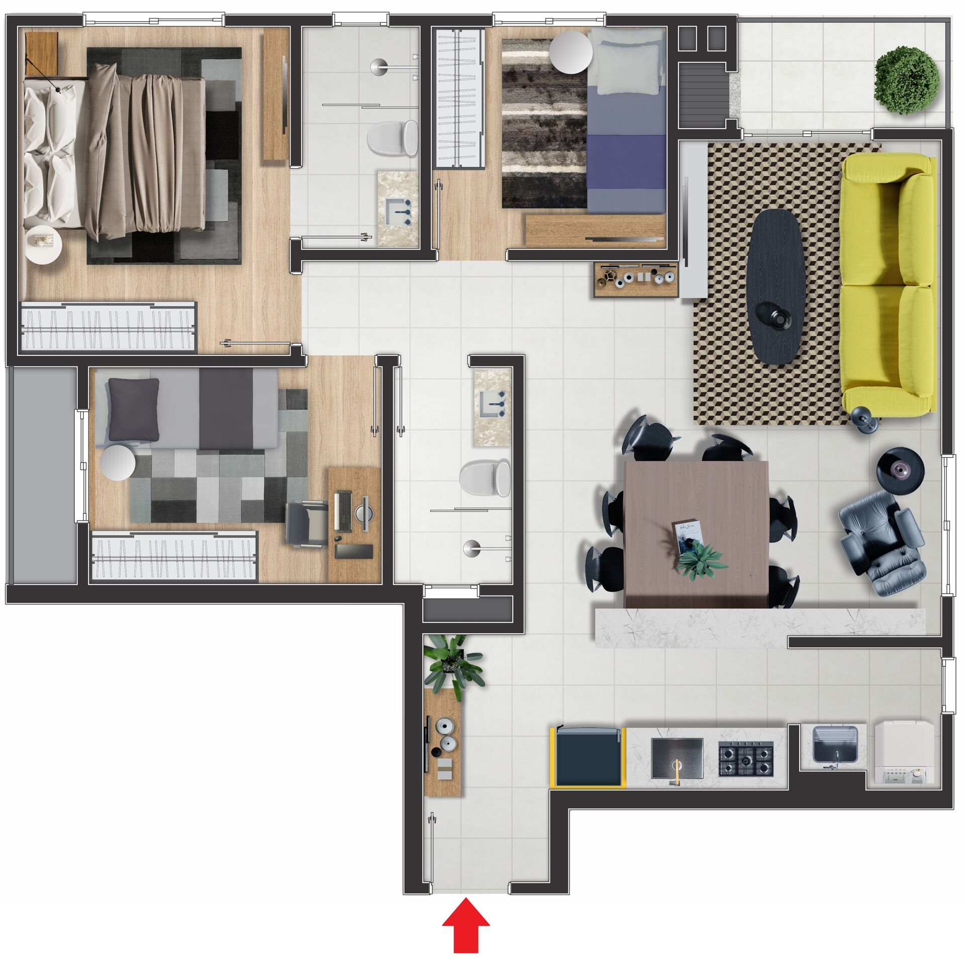 Apartamento à venda com 3 quartos, 75m² - Foto 17