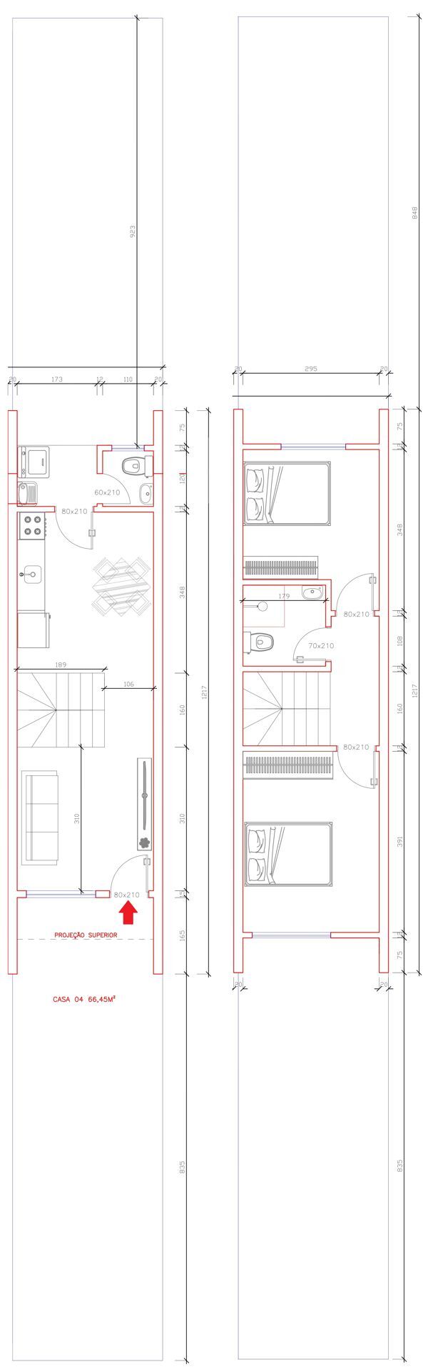 Sobrado, 2 quartos, 66 m² - Foto 7
