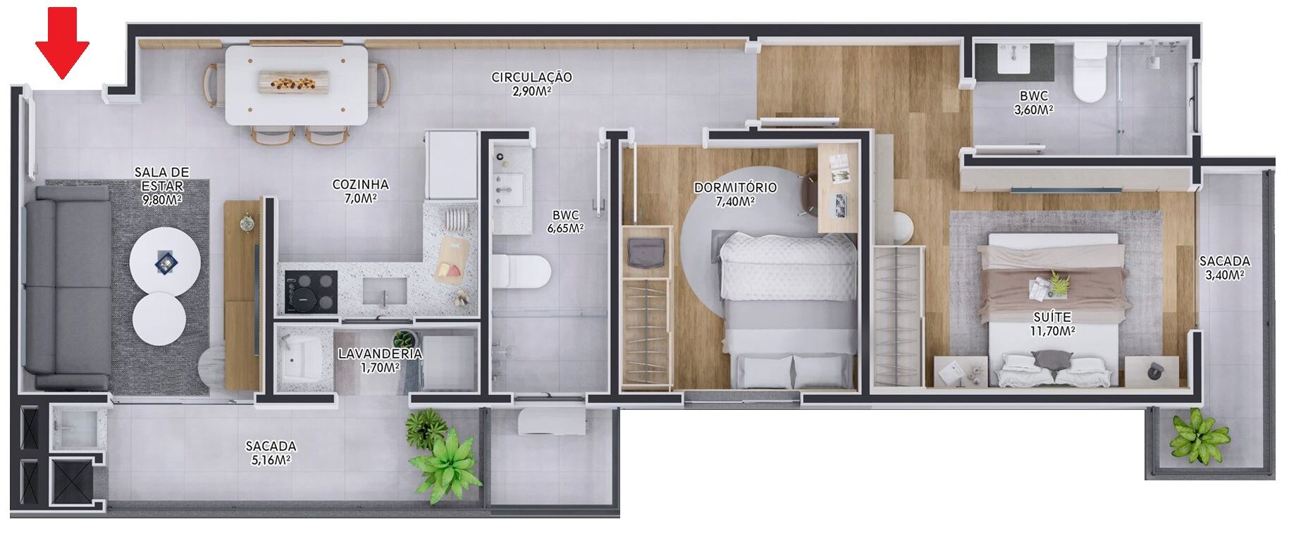 Apartamento à venda com 2 quartos, 65m² - Foto 16