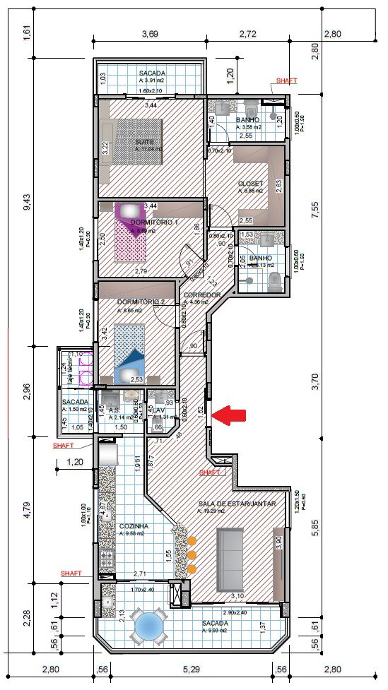 Apartamento à venda com 3 quartos, 110m² - Foto 15