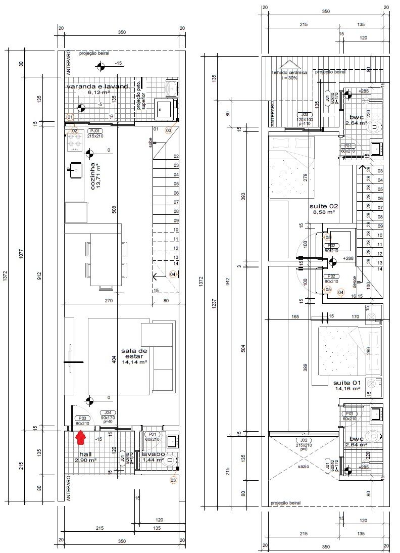 Sobrado, 2 quartos, 87 m² - Foto 14
