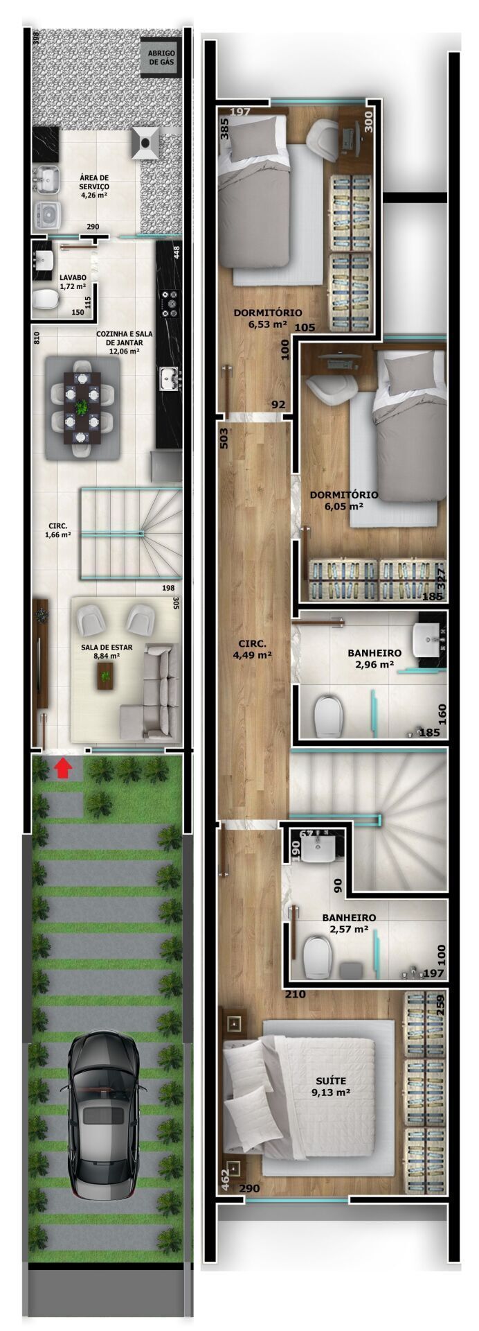 Sobrado, 3 quartos, 80 m² - Foto 15