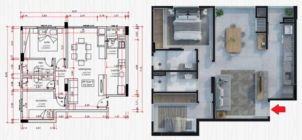 Apartamento, 2 quartos, 63 m² - Foto 17