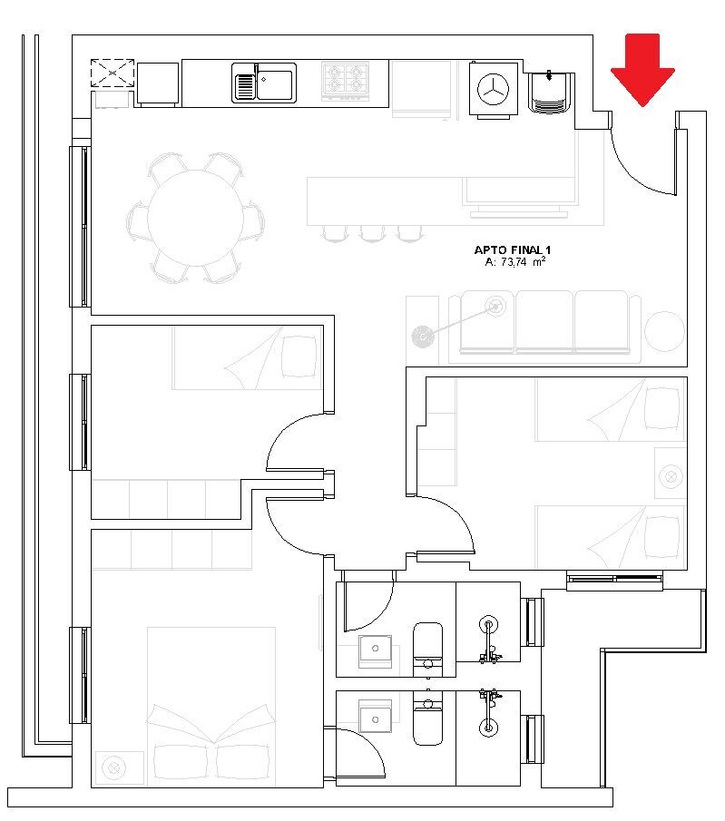 Apartamento à venda com 3 quartos, 73m² - Foto 14