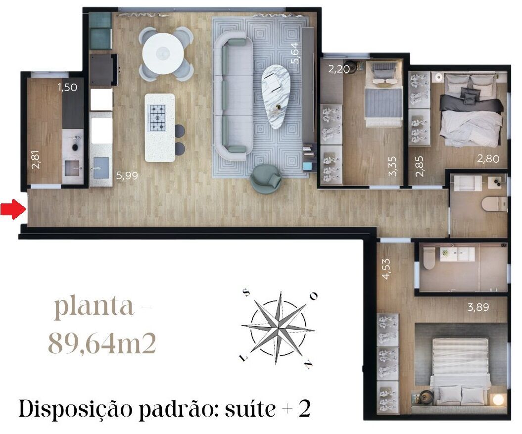 Apartamento, 3 quartos, 75 m² - Foto 12