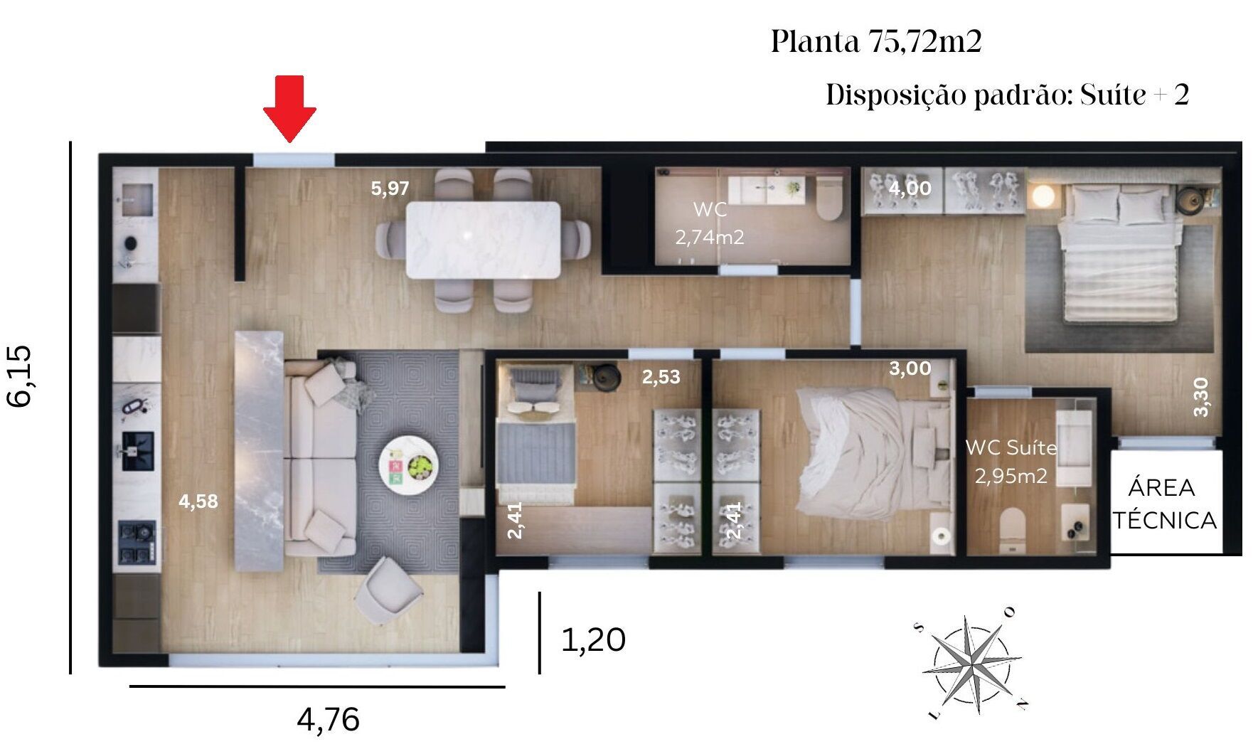 Apartamento, 3 quartos, 75 m² - Foto 13