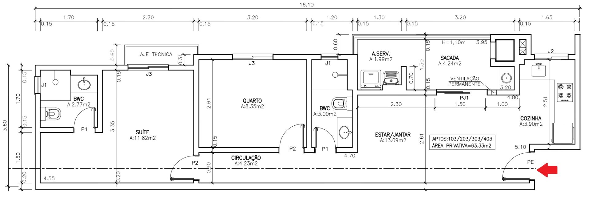 Apartamento à venda com 2 quartos, 63m² - Foto 13