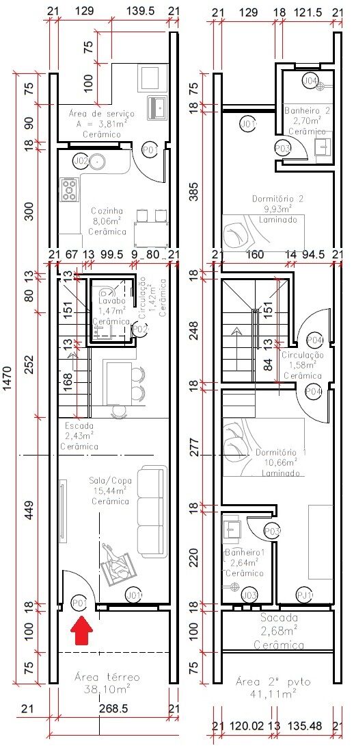 Sobrado à venda com 2 quartos, 79m² - Foto 16