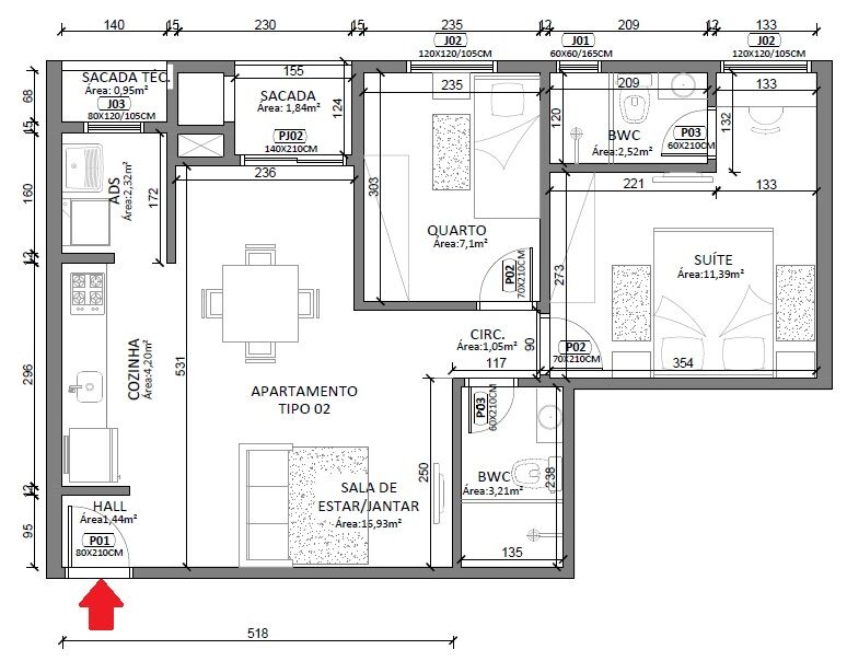 Apartamento à venda com 2 quartos, 60m² - Foto 16