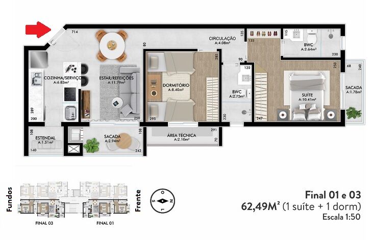 Apartamento à venda com 2 quartos, 62m² - Foto 16