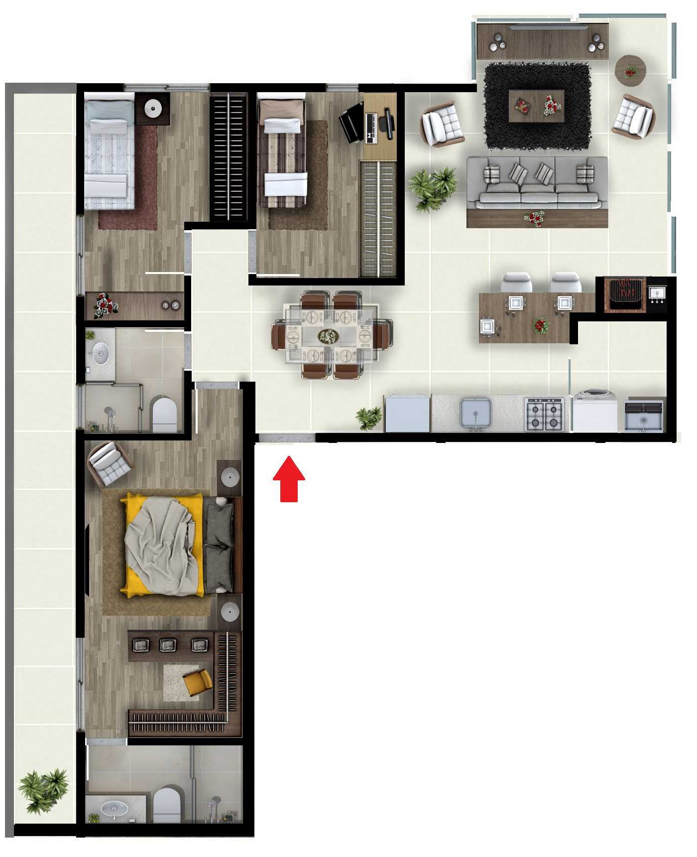 Apartamento à venda com 3 quartos, 100m² - Foto 17