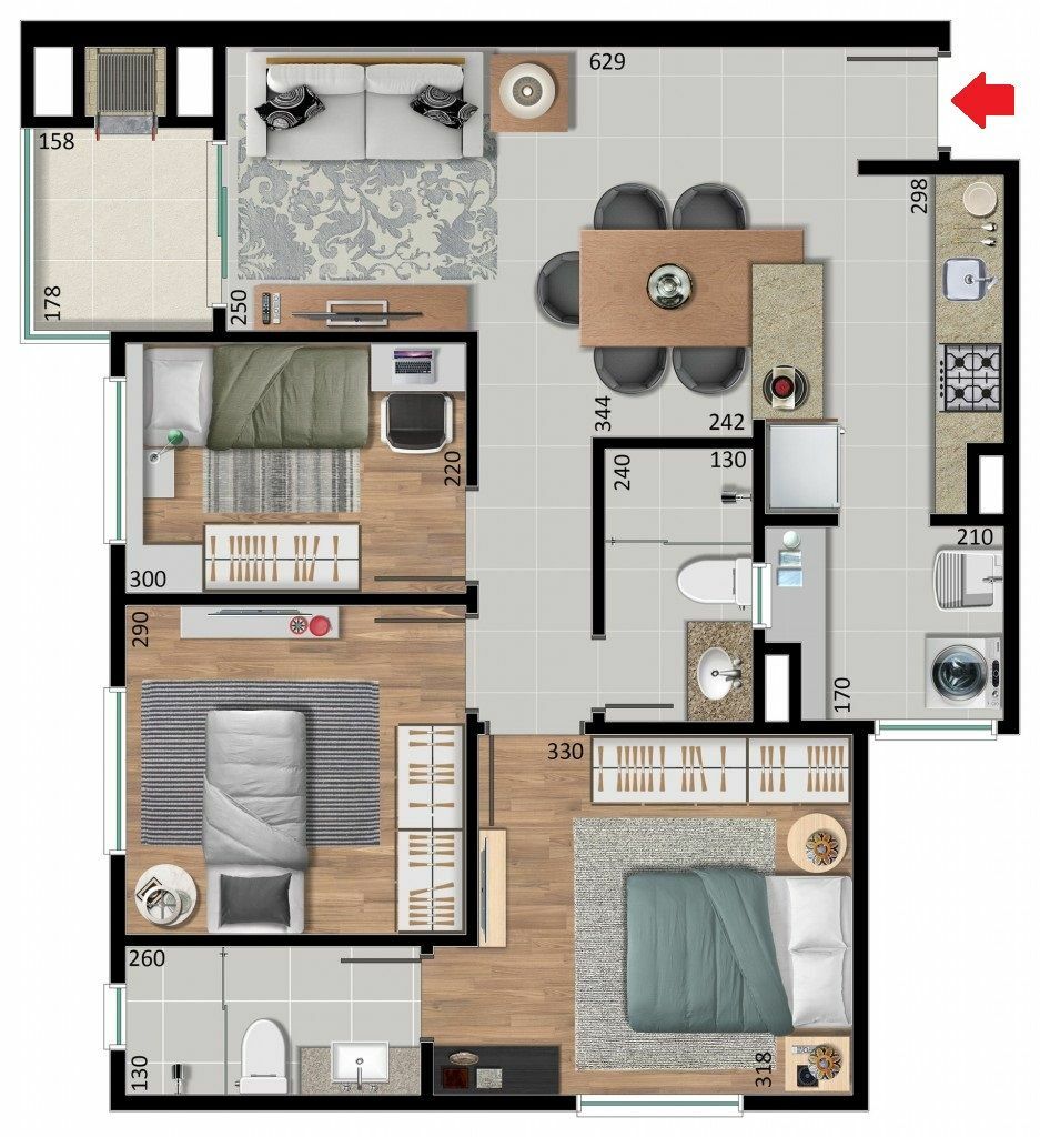 Apartamento à venda com 3 quartos, 73m² - Foto 17