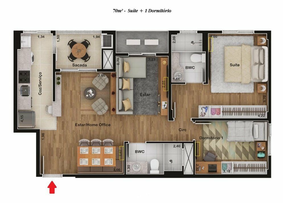 Apartamento à venda com 2 quartos, 70m² - Foto 16