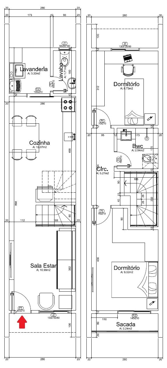 Sobrado à venda com 2 quartos, 70m² - Foto 13