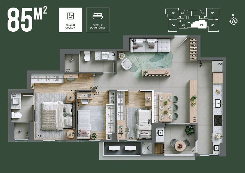 Apartamento, 3 quartos, 82 m² - Foto 17