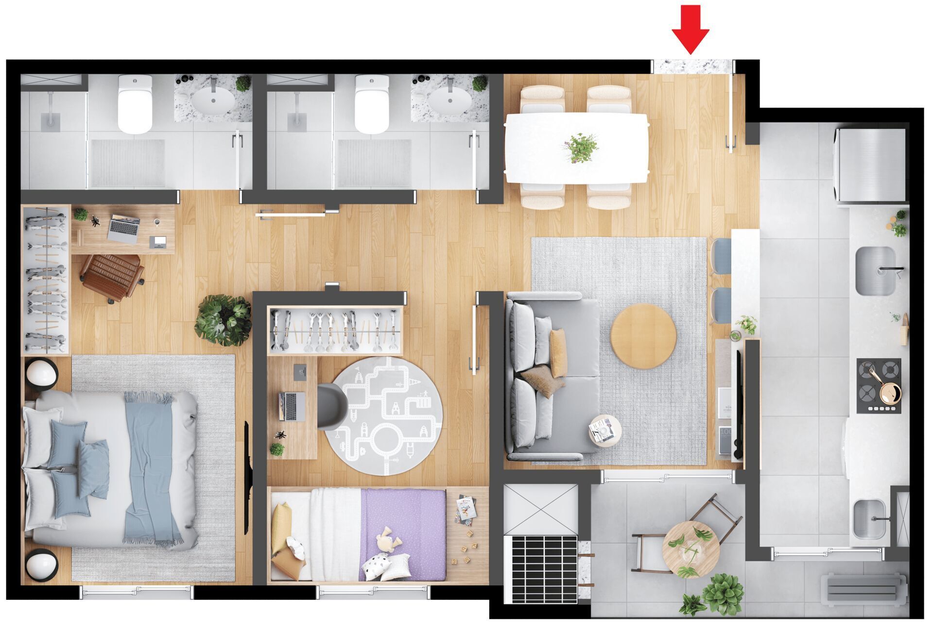 Apartamento, 2 quartos, 53 m² - Foto 14