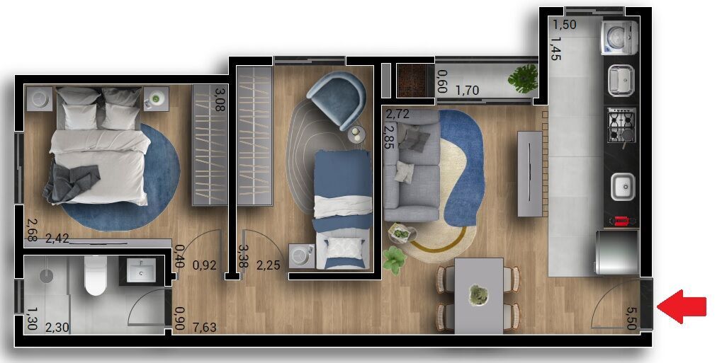 Apartamento, 2 quartos, 48 m² - Foto 12
