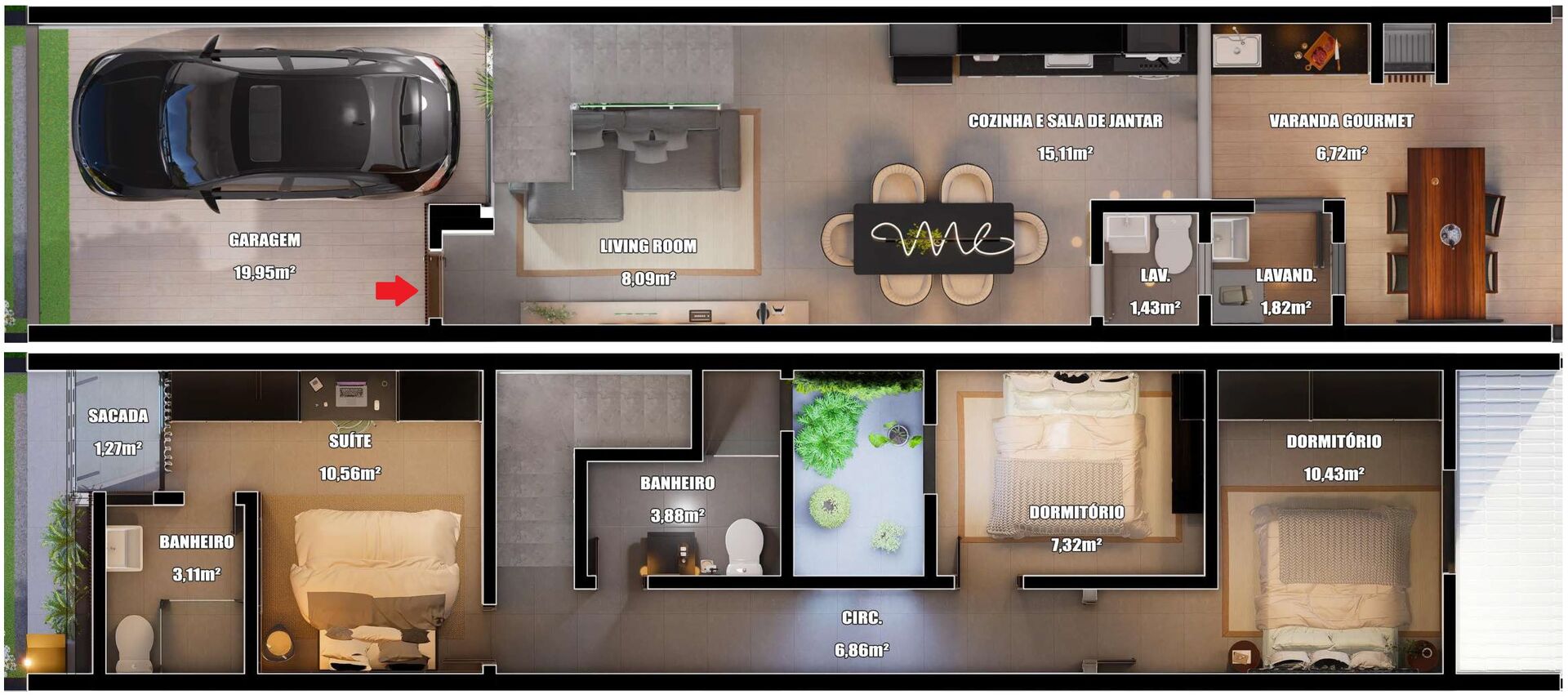 Sobrado, 3 quartos, 115 m² - Foto 13