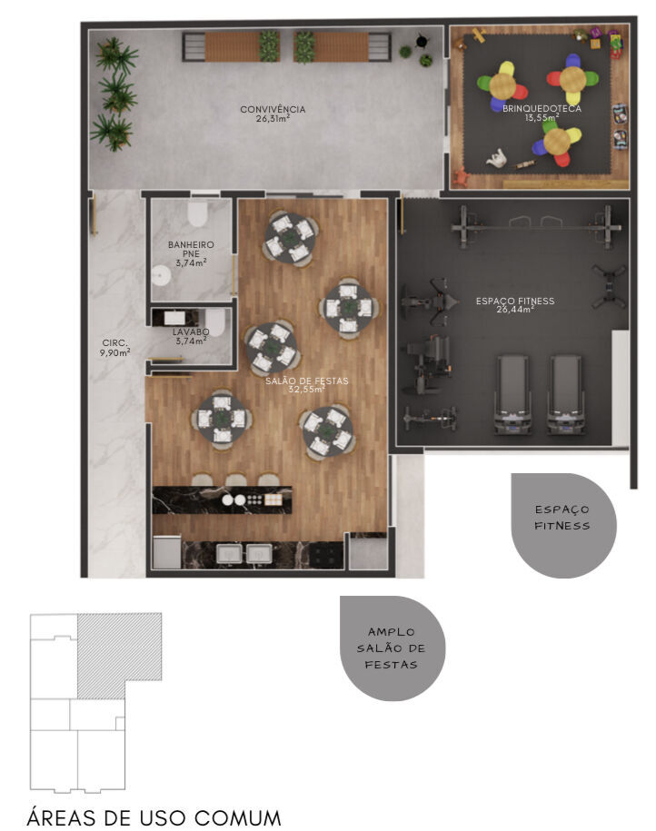 Apartamento, 2 quartos, 56 m² - Foto 13