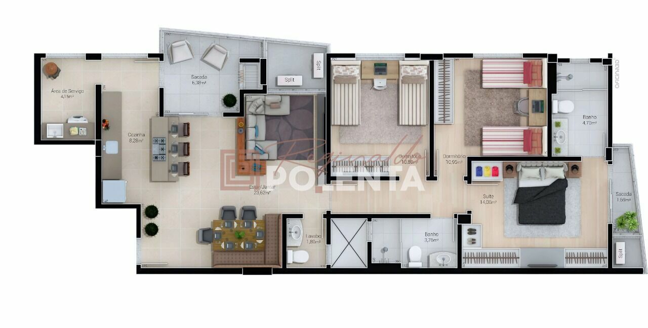 Apartamento à venda com 3 quartos, 109m² - Foto 9
