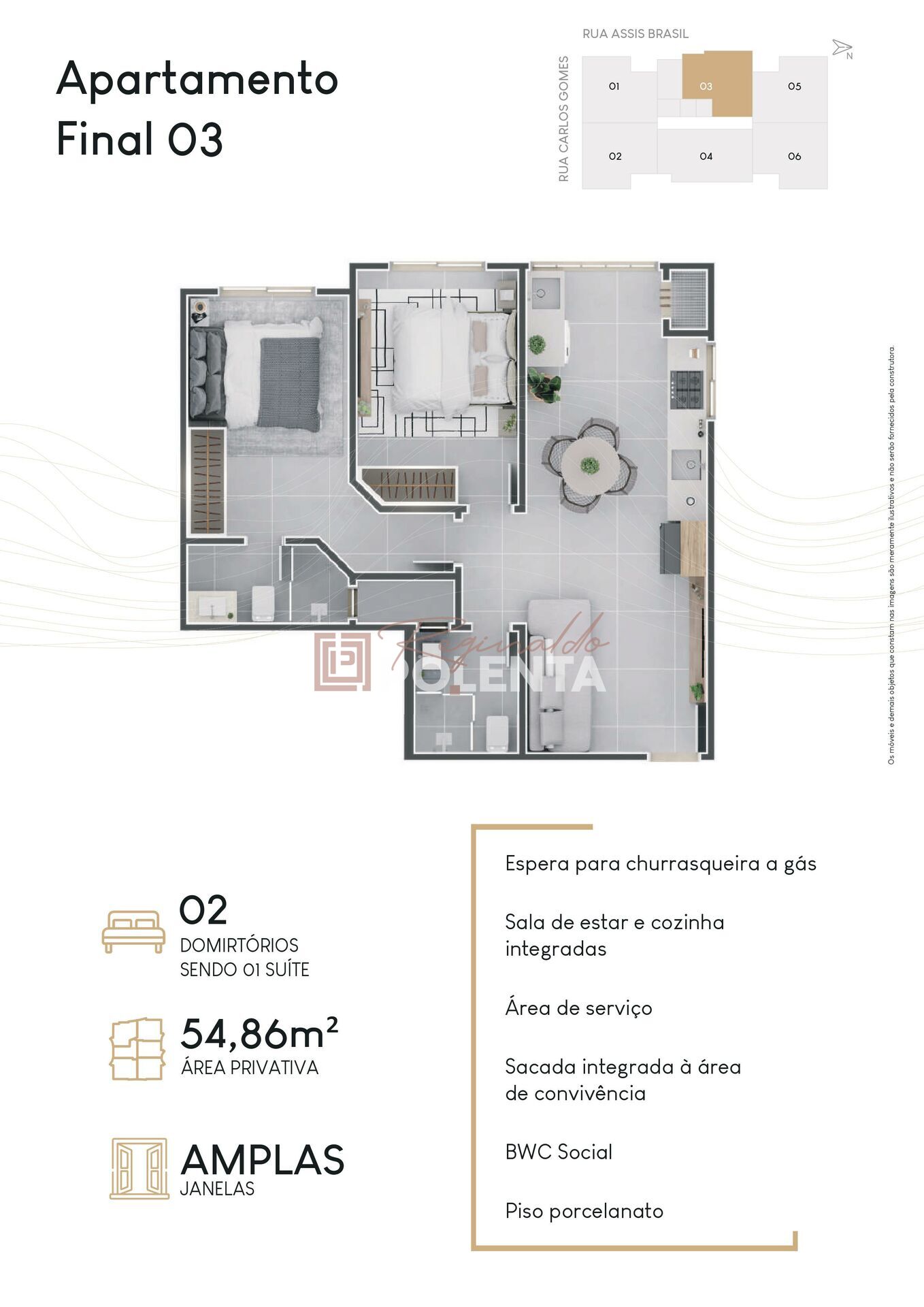 Apartamento à venda com 2 quartos, 63m² - Foto 6