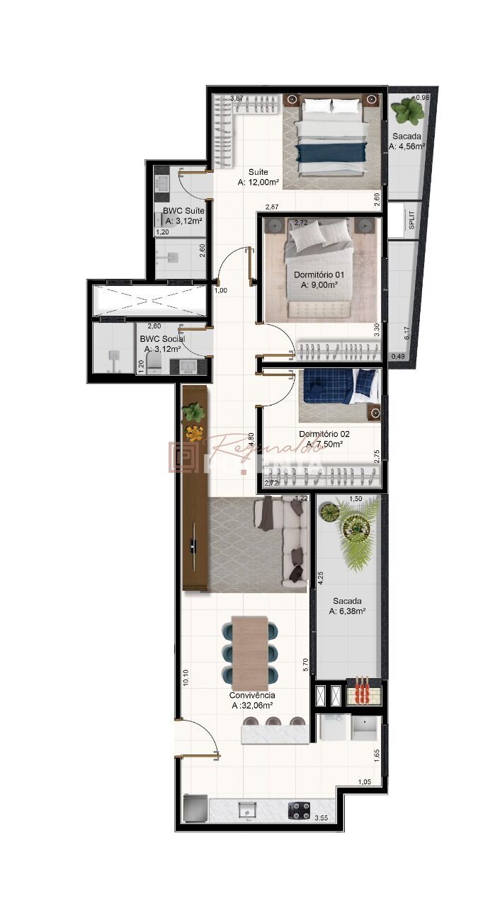 Apartamento, 3 quartos, 84 m² - Foto 9