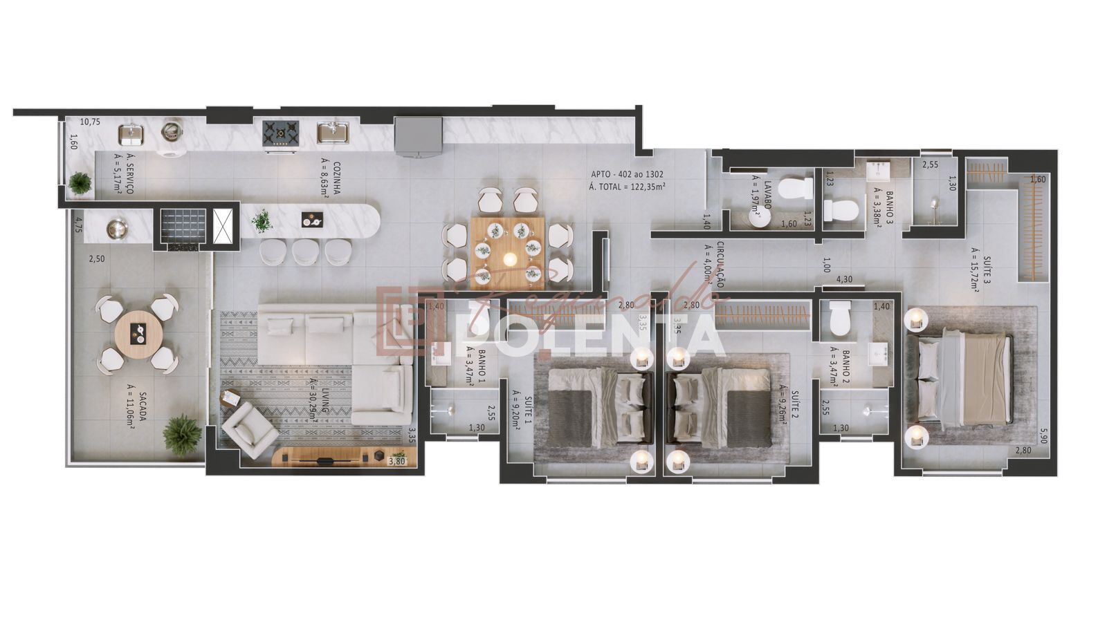 Apartamento, 3 quartos, 125 m² - Foto 20