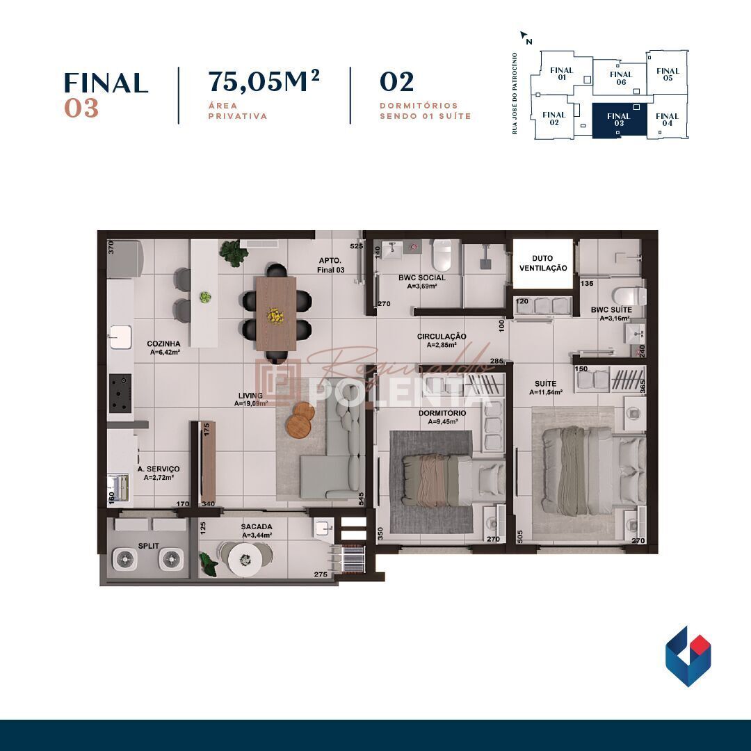 Apartamento, 2 quartos, 75 m² - Foto 20