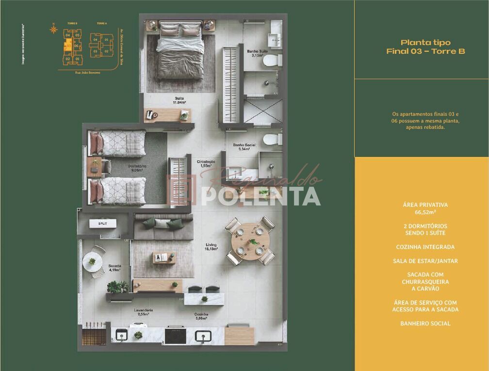 Apartamento, 2 quartos, 66 m² - Foto 20