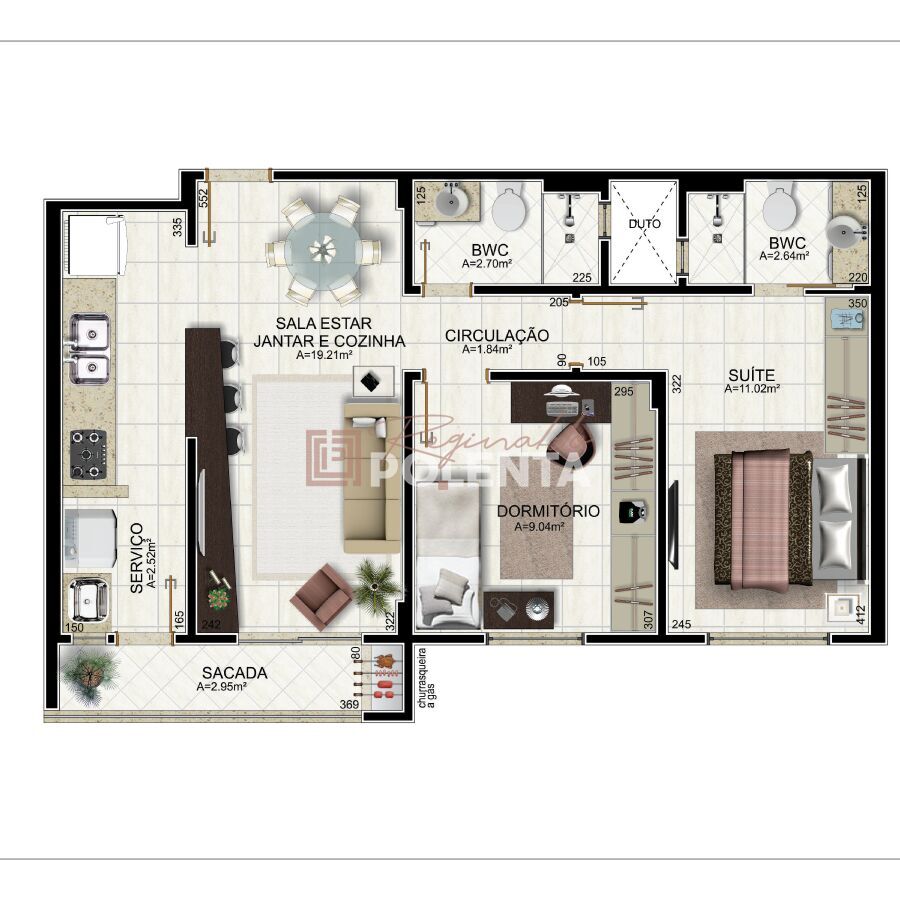 Apartamento à venda com 2 quartos, 63m² - Foto 12