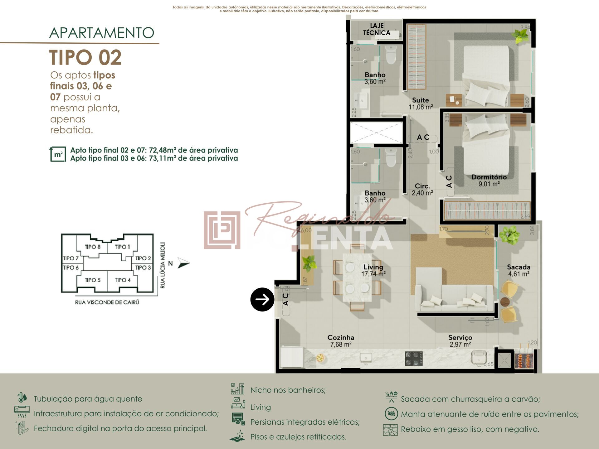 Apartamento, 2 quartos, 74 m² - Foto 10