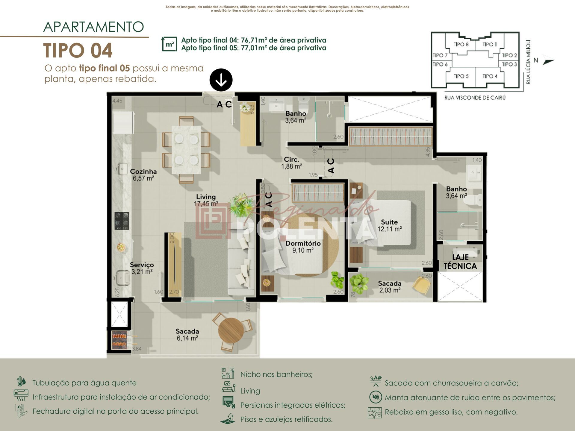 Apartamento, 2 quartos, 74 m² - Foto 12