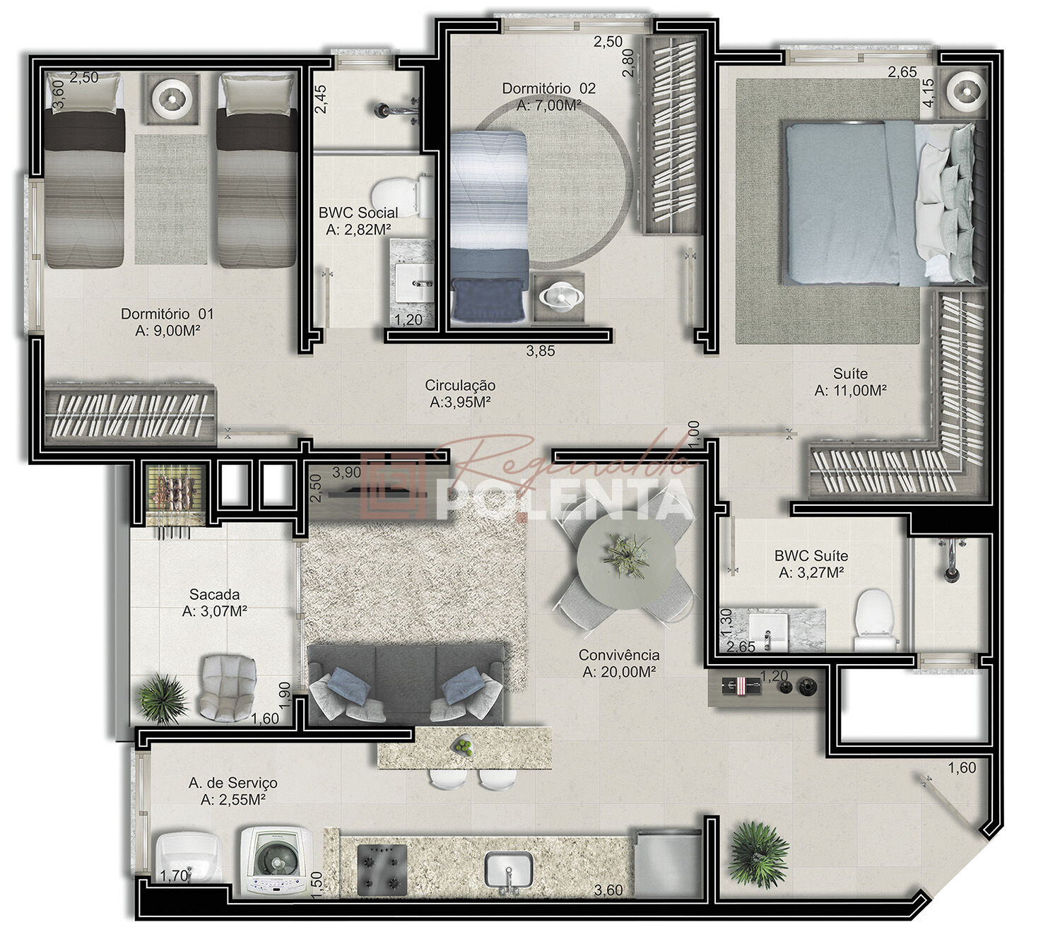 Apartamento à venda com 2 quartos, 65m² - Foto 8