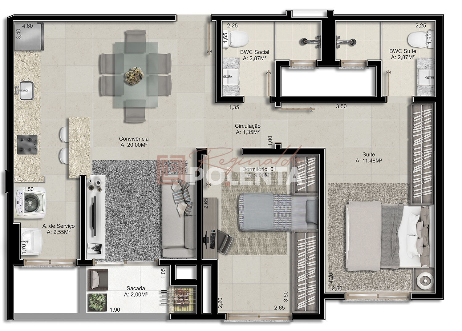 Apartamento à venda com 2 quartos, 65m² - Foto 10