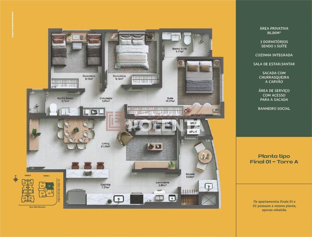 Apartamento, 3 quartos, 86 m² - Foto 18