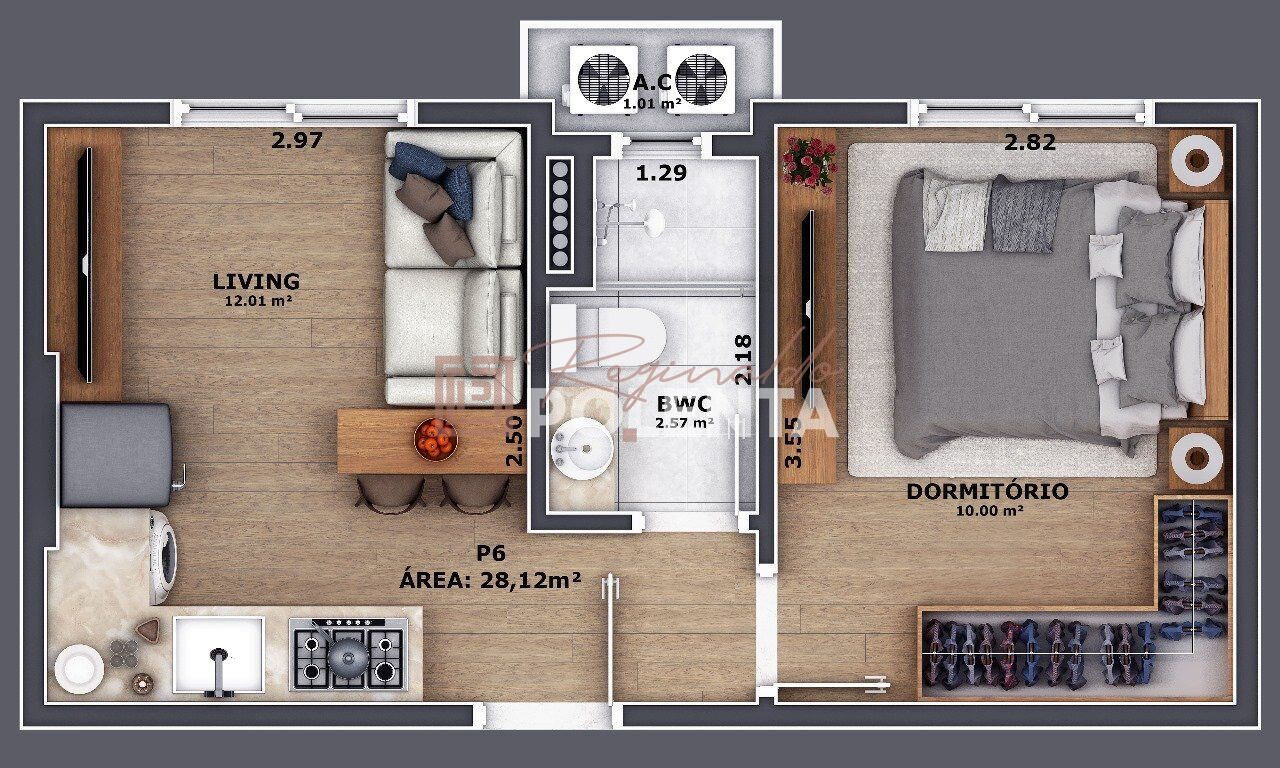 Apartamento à venda com 1 quarto, 28m² - Foto 26
