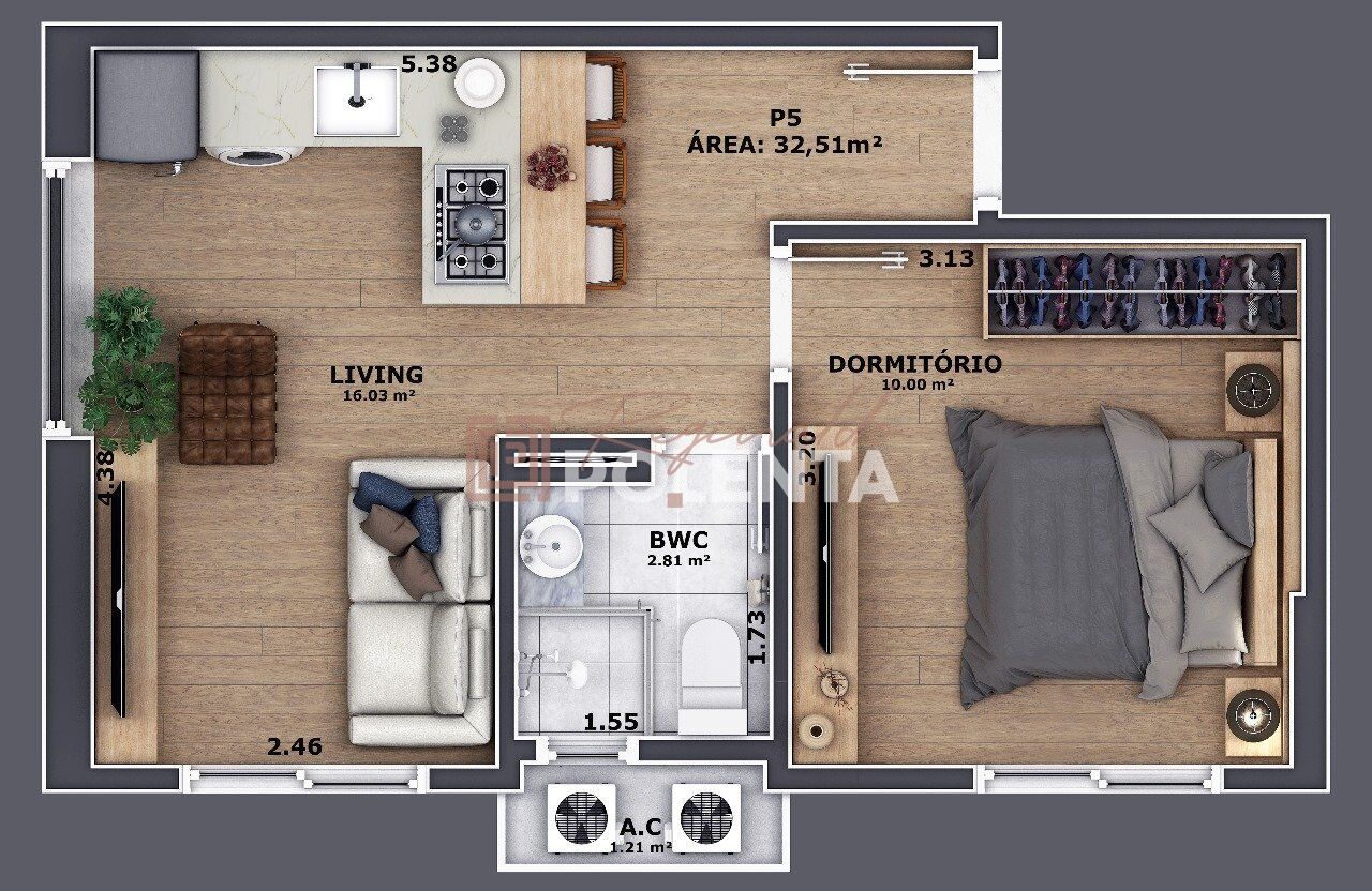 Apartamento à venda com 1 quarto, 28m² - Foto 25