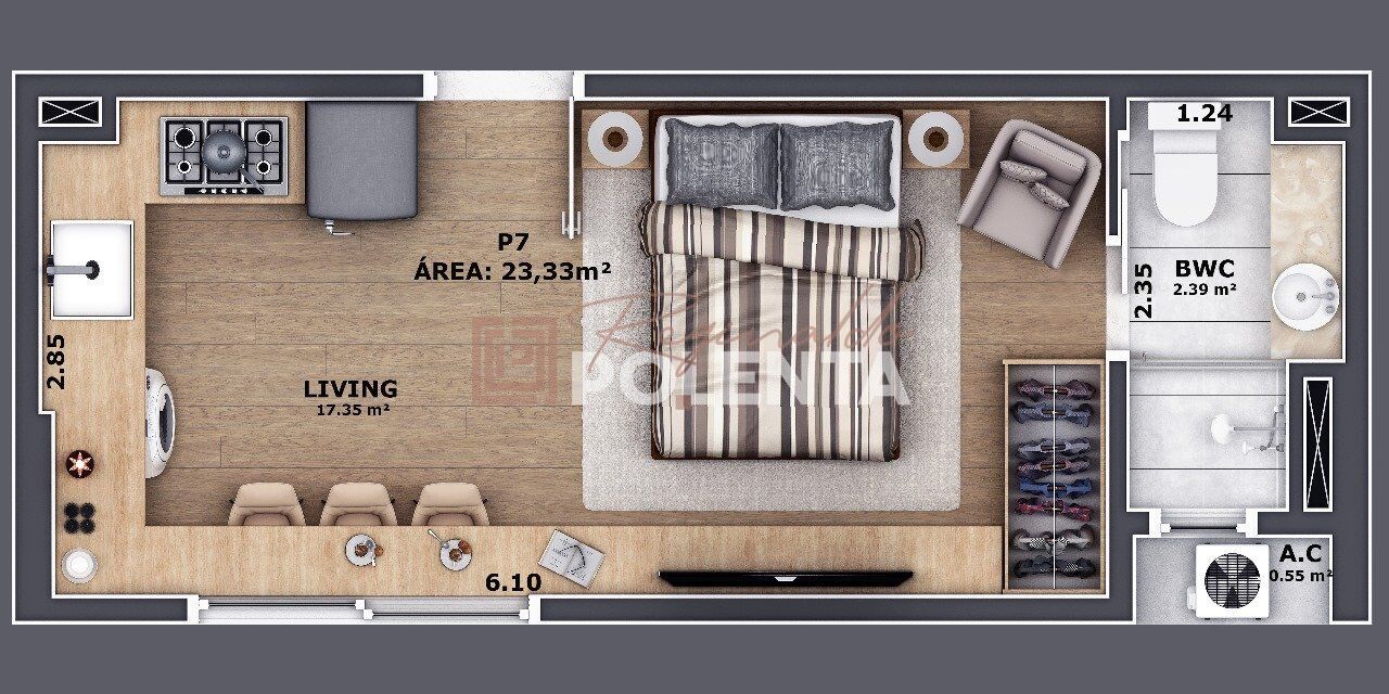 Apartamento à venda com 1 quarto, 28m² - Foto 27