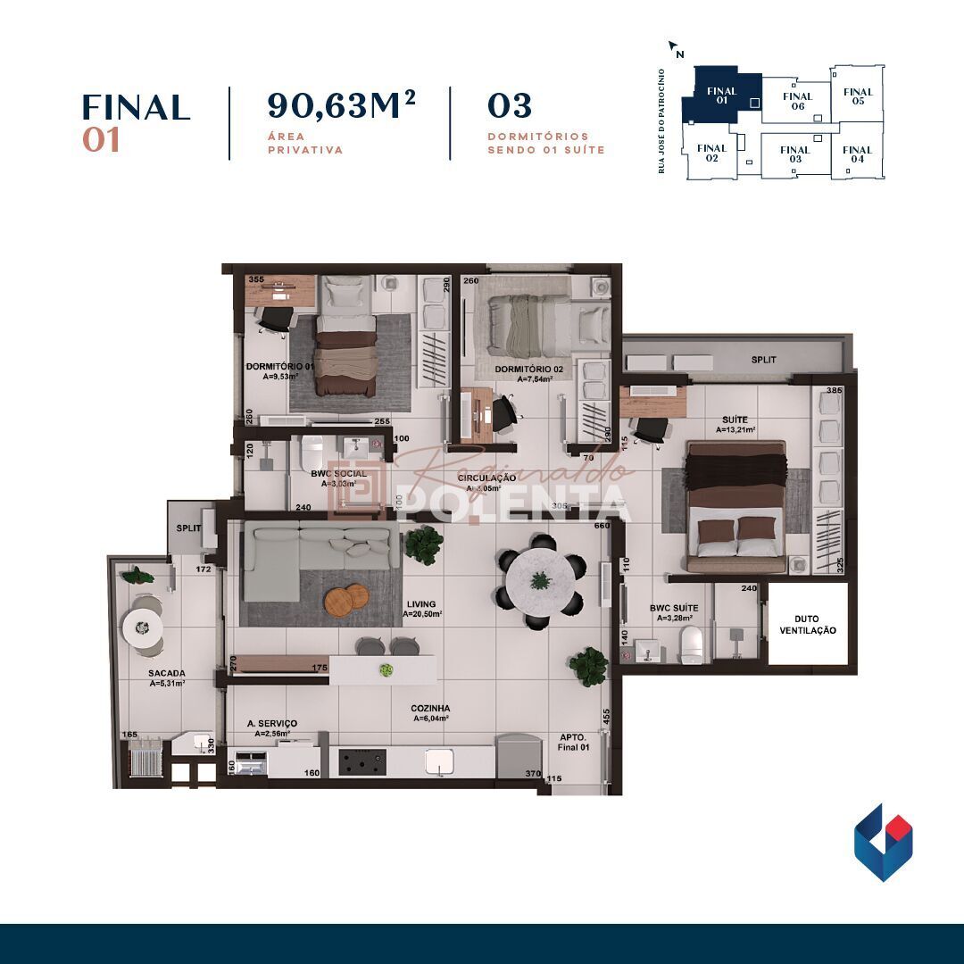 Apartamento, 3 quartos, 90 m² - Foto 19