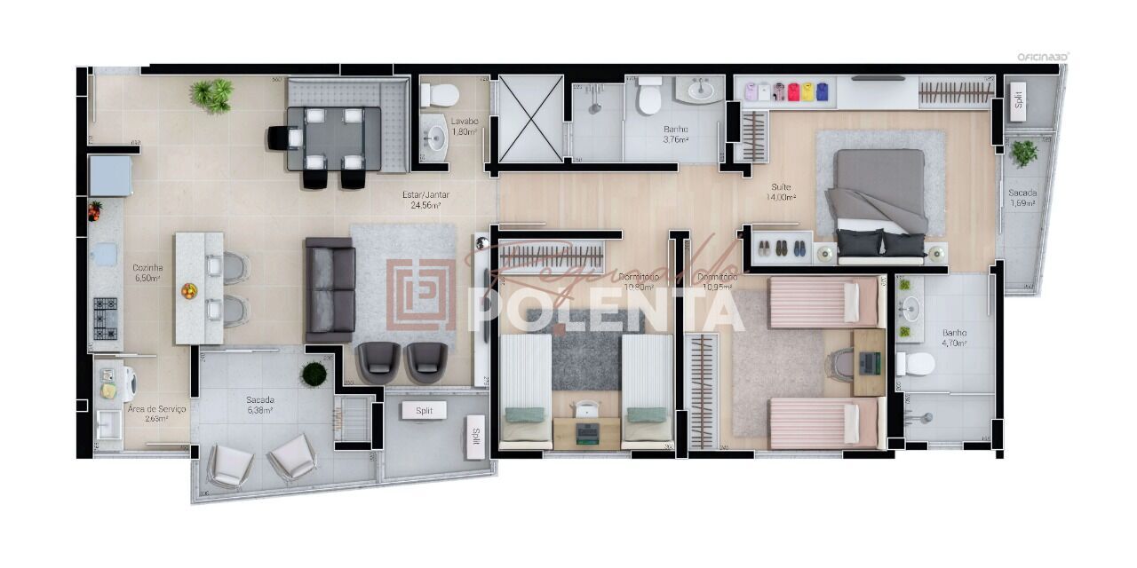 Apartamento à venda com 3 quartos, 109m² - Foto 10