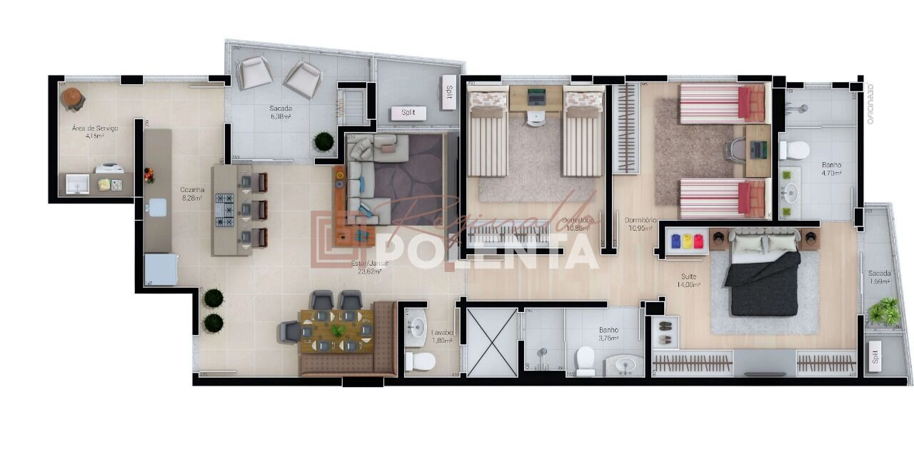 Apartamento à venda com 3 quartos, 109m² - Foto 9