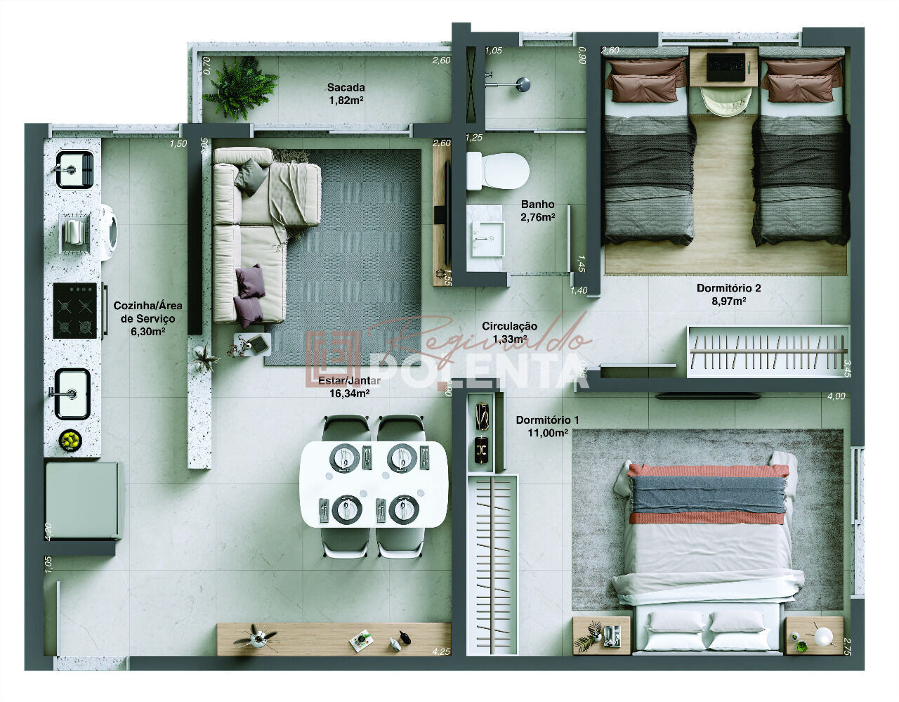 Apartamento à venda com 2 quartos, 55m² - Foto 16