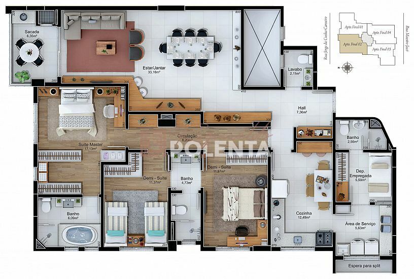 Apartamento à venda com 3 quartos, 155m² - Foto 15