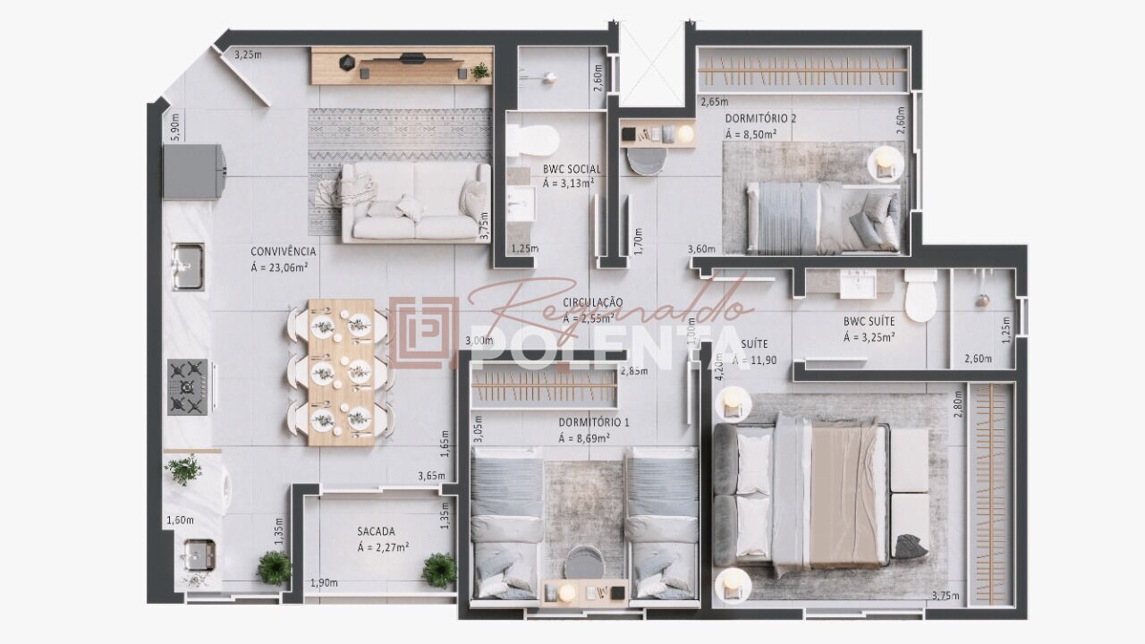 Apartamento à venda com 2 quartos, 55m² - Foto 7