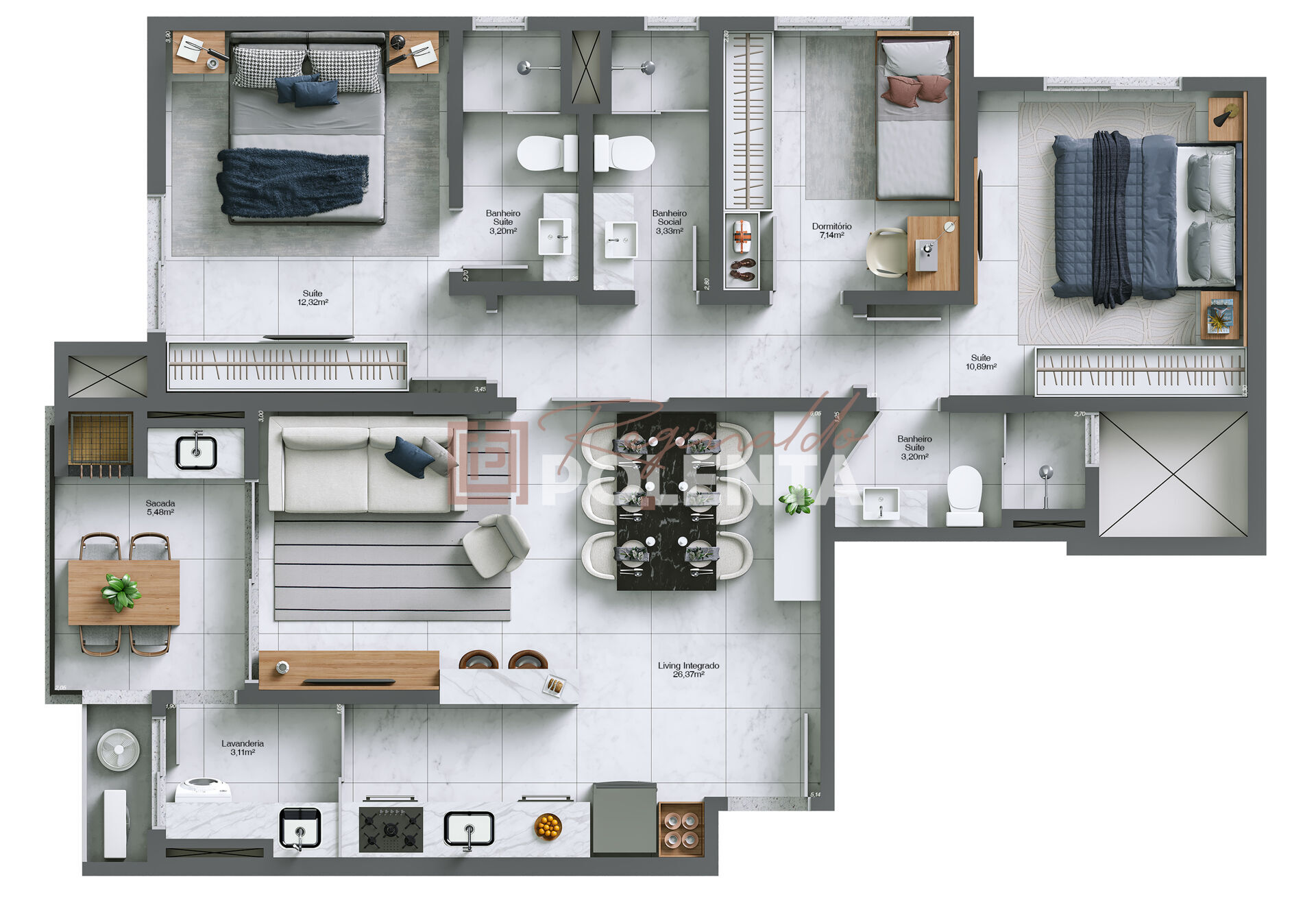 Apartamento à venda com 3 quartos, 94m² - Foto 19