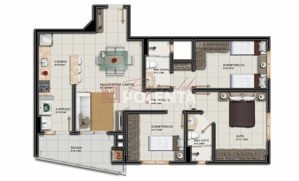 Apartamento à venda com 3 quartos, 85m² - Foto 4