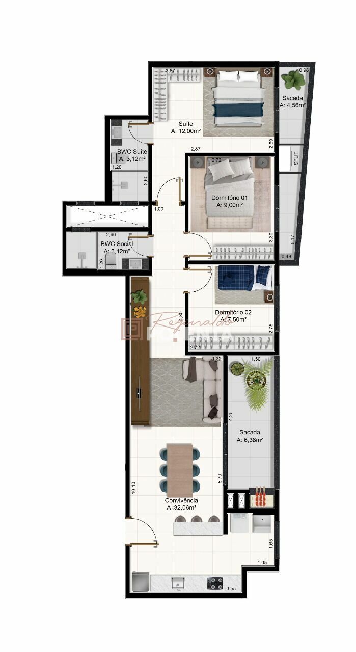 Apartamento, 3 quartos, 95 m² - Foto 9